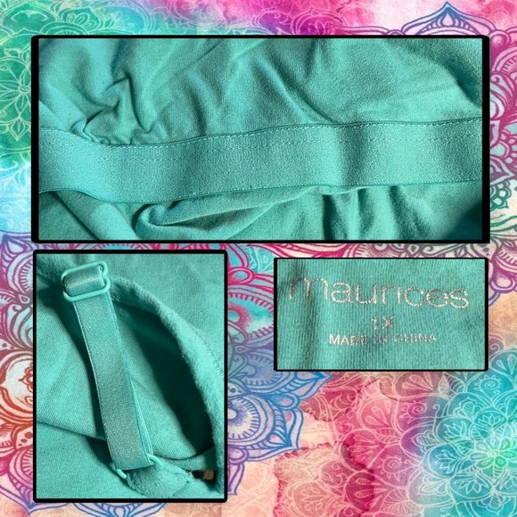 Maurices Plus Size Solid Shelf Bra Cami 1X - Picture 7 of 10